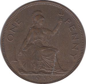 1938 1 PENNY ( UNC ) 6 - Penny - Cambridgeshire Coins