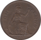 1938 1 PENNY ( UNC ) 6 - Penny - Cambridgeshire Coins