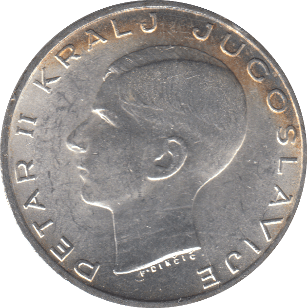 1938 20 DINARA YUGOSLAVIA SILVER (UNC) - SILVER WORLD COINS - Cambridgeshire Coins
