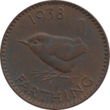 1938 FARTHING 2 ( EF ) 21 - Farthing - Cambridgeshire Coins