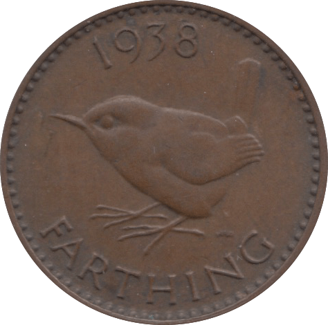 1938 FARTHING ( UNC ) 2 - Farthing - Cambridgeshire Coins