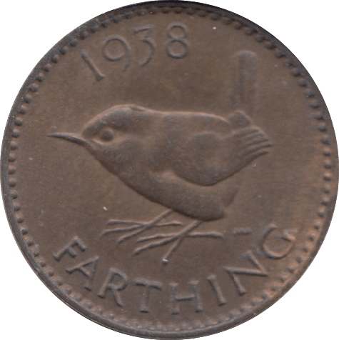 1938 FARTHING ( UNC ) - Farthing - Cambridgeshire Coins