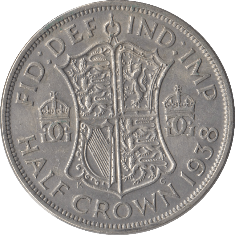 1938 HALFCROWN ( EF ) - Halfcrown - Cambridgeshire Coins