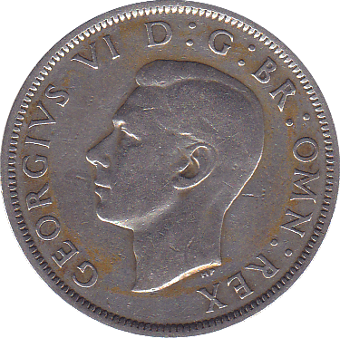 1938 HALFCROWN ( F ) - Halfcrown - Cambridgeshire Coins