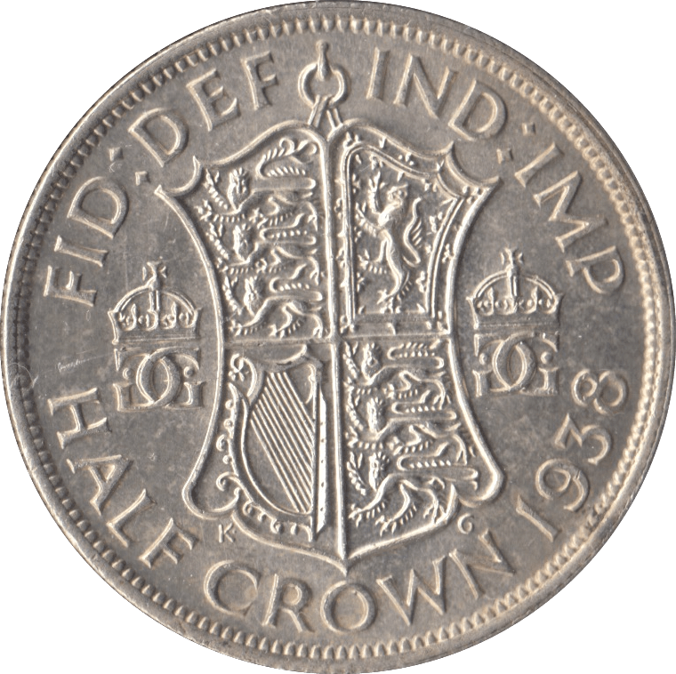 1938 HALFCROWN ( UNC ) - Halfcrown - Cambridgeshire Coins