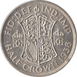 1938 HALFCROWN ( UNC ) - Halfcrown - Cambridgeshire Coins