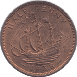 1938 HALFPENNY ( BU ) - Halfpenny - Cambridgeshire Coins