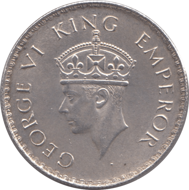 1938 INDIA SILVER ONE RUPEE - WORLD SILVER COINS - Cambridgeshire Coins