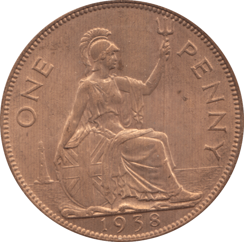 1938 PENNY ( AUNC ) 7 - Penny - Cambridgeshire Coins