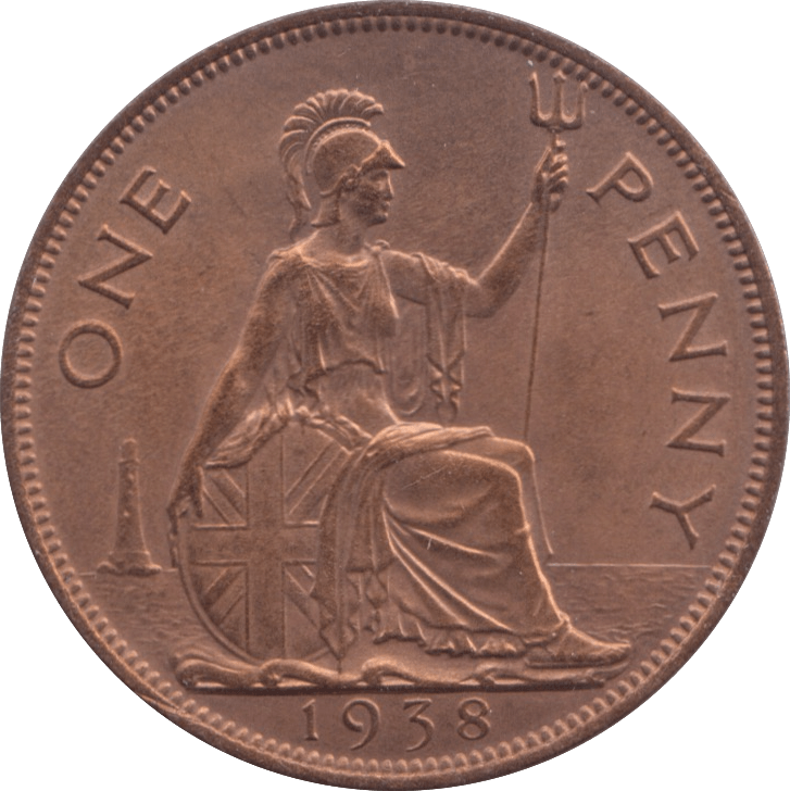 1938 PENNY ( BU ) 1 - Penny - Cambridgeshire Coins