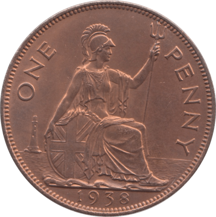 1938 PENNY ( BU ) 1 - Penny - Cambridgeshire Coins