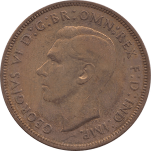 1938 PENNY ( EF ) 1 - Penny - Cambridgeshire Coins