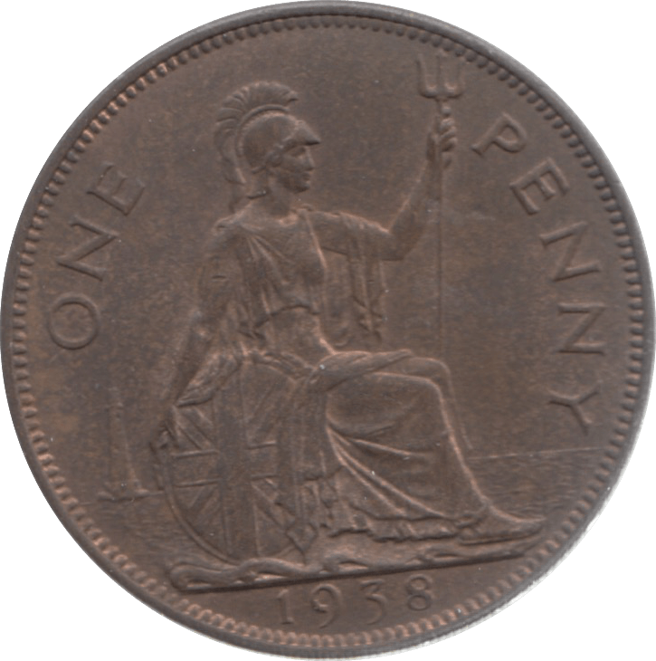 1938 PENNY ( UNC ) 23 - Penny - Cambridgeshire Coins