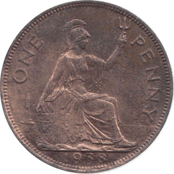 1938 PENNY ( UNC ) 26 - Penny - Cambridgeshire Coins