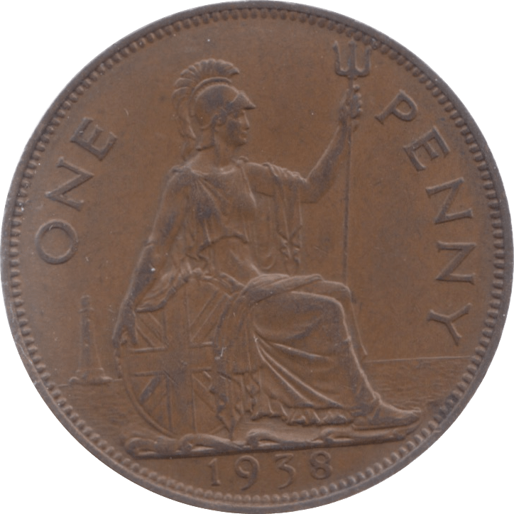 1938 PENNY ( UNC ) 3 - Penny - Cambridgeshire Coins