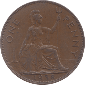 1938 PENNY ( UNC ) 4 - Penny - Cambridgeshire Coins