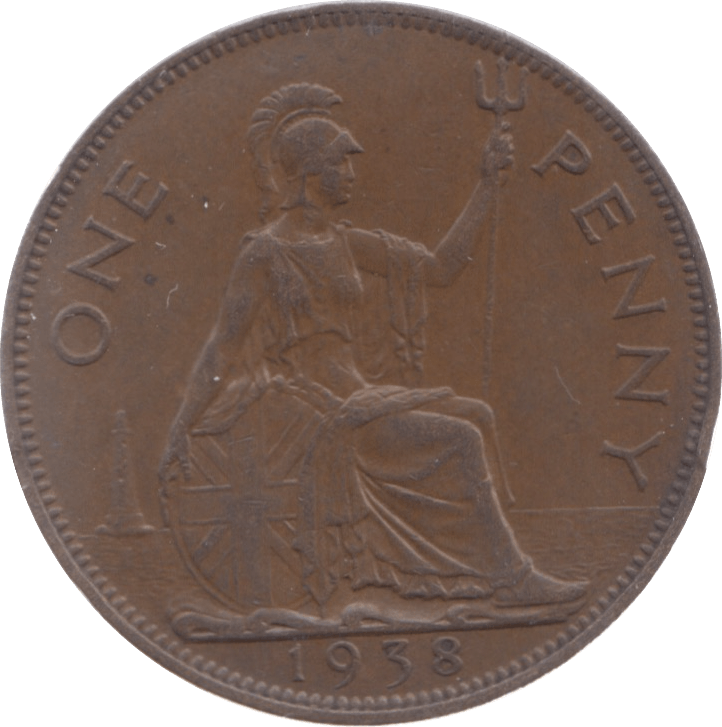 1938 PENNY ( UNC ) 4 - Penny - Cambridgeshire Coins