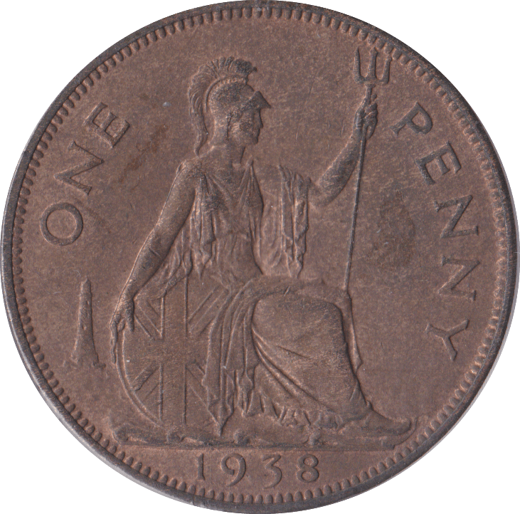 1938 PENNY ( UNC ) B - Penny - Cambridgeshire Coins