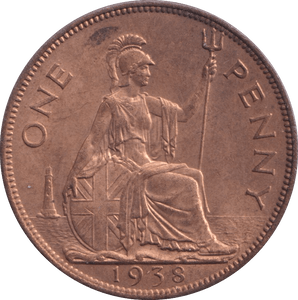 1938 PENNY ( UNC ) - Penny - Cambridgeshire Coins
