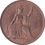 1938 PENNY ( UNC ) - Penny - Cambridgeshire Coins