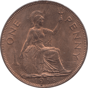 1938 PENNY ( UNC ) - Penny - Cambridgeshire Coins