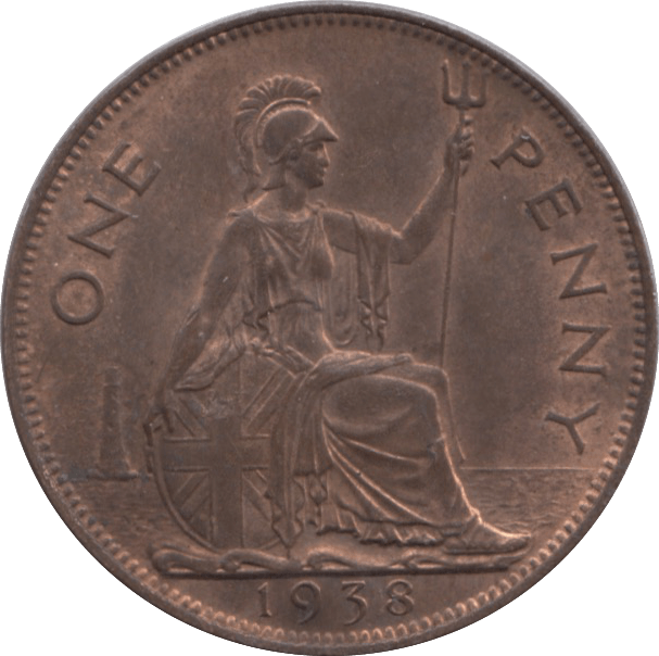 1938 PENNY ( UNC ) REF 1 - Penny - Cambridgeshire Coins