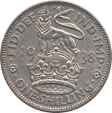 1938 SHILLING ( GVF ) 2 - Shilling - Cambridgeshire Coins