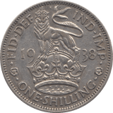 1938 SHILLING ( GVF ) - Shilling - Cambridgeshire Coins