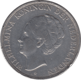 1938 SILVER 2 1/2 GULDEN NETHERLANDS - SILVER WORLD COINS - Cambridgeshire Coins