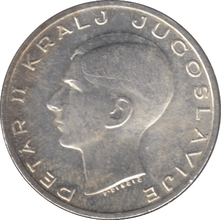 1938 SILVER 20 DINARA YUGOSLAVIA - SILVER WORLD COINS - Cambridgeshire Coins