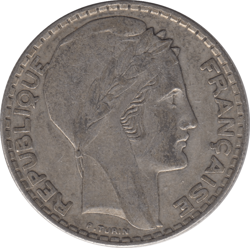 1938 SILVER 20 FRANCS FRANCE - SILVER WORLD COINS - Cambridgeshire Coins