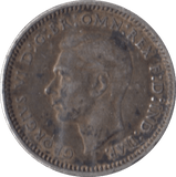 1938 SILVER AUSTRALIA THREEPENCE - SILVER WORLD COINS - Cambridgeshire Coins