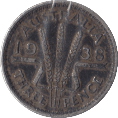 1938 SILVER AUSTRALIA THREEPENCE - SILVER WORLD COINS - Cambridgeshire Coins