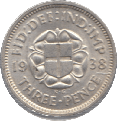 1938 SILVER THREEPENCE ( AUNC ) - Threepence - Cambridgeshire Coins