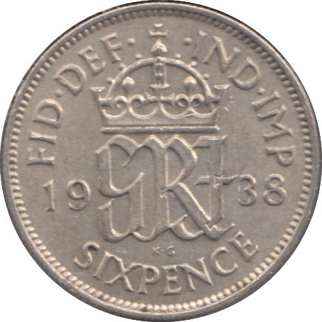 1938 SIXPENCE ( AUNC ) - SIXPENCE - Cambridgeshire Coins