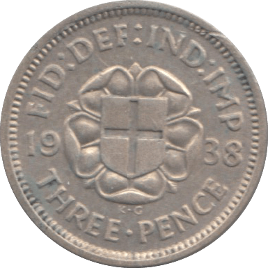 1938 THREEPENCE ( EF ) - Threepence - Cambridgeshire Coins
