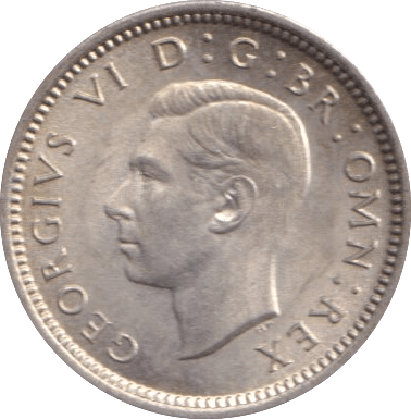 1938 THREEPENCE ( UNC ) 2 - Threepence - Cambridgeshire Coins