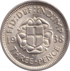 1938 THREEPENCE ( UNC ) - Threepence - Cambridgeshire Coins