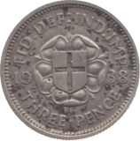 1938 THREEPENCE ( VF ) - Threepence - Cambridgeshire Coins