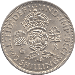 1938 TWO SHILLING ( AUNC ) 16 - Two SHILLINGS - Cambridgeshire Coins