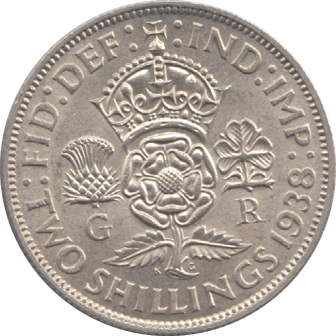 1938 TWO SHILLING ( AUNC ) 16 - Two SHILLINGS - Cambridgeshire Coins