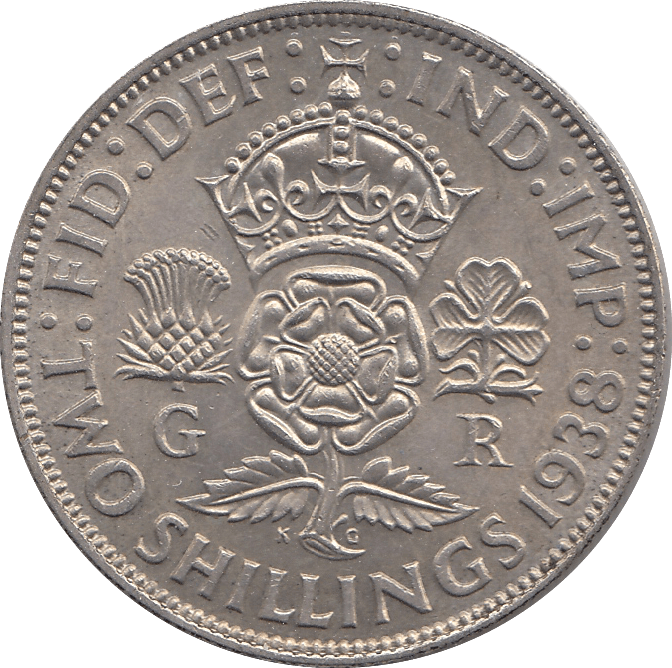 1938 TWO SHILLING ( AUNC ) A - TWO SHILLING - Cambridgeshire Coins