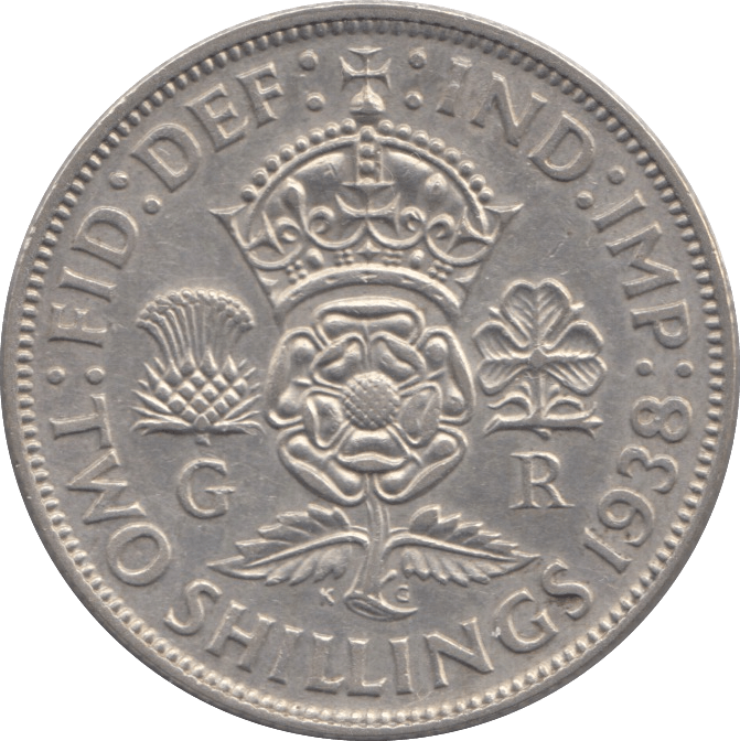 1938 TWO SHILLINGS ( EF ) - FLORIN - Cambridgeshire Coins