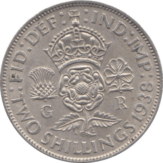 1938 TWO SHILLINGS ( EF ) - Two SHILLINGS - Cambridgeshire Coins