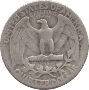 1938 USA SILVER 1/4 DOLLAR - SILVER WORLD COINS - Cambridgeshire Coins