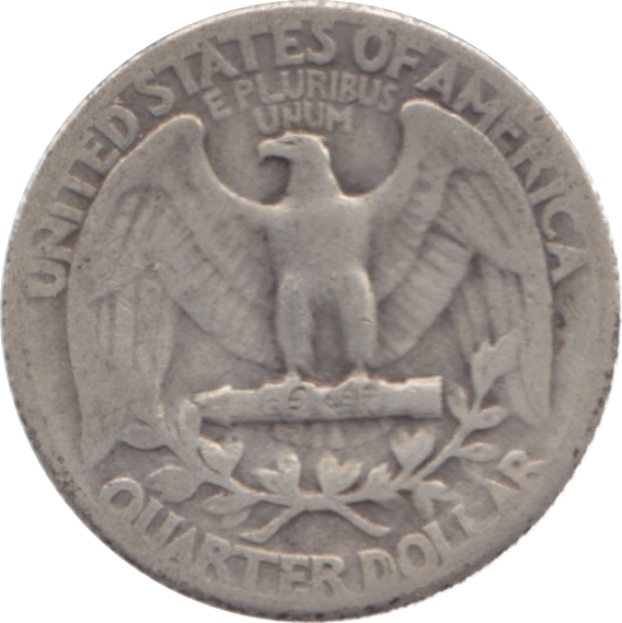 1938 USA SILVER 1/4 DOLLAR - SILVER WORLD COINS - Cambridgeshire Coins