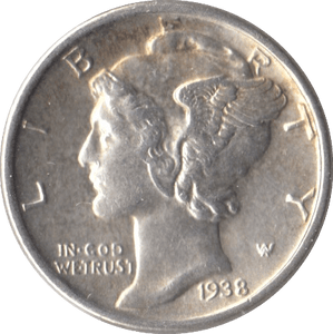 1938 USA SILVER DIME SAN FRANCISCO MINT - SILVER WORLD COINS - Cambridgeshire Coins