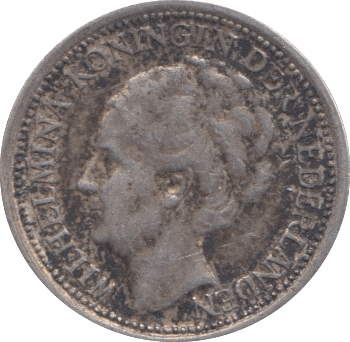 1939 10 CENTS NETHERLANDS SILVER - WORLD COINS - Cambridgeshire Coins