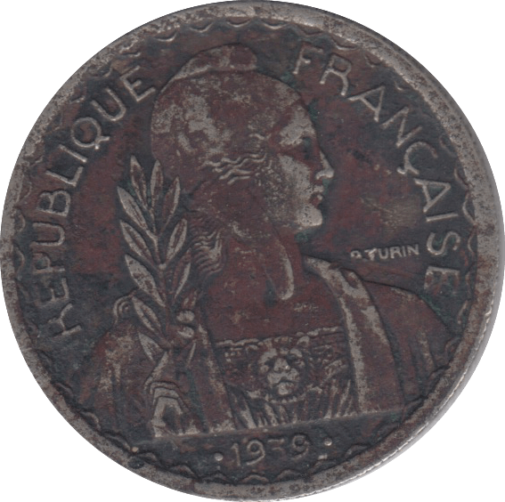1939 20 CENTS FRANCE - WORLD COINS - Cambridgeshire Coins