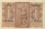 1939 BANK OF ITALY ONE LIRE BANKNOTE REF 1263 - World Banknotes - Cambridgeshire Coins